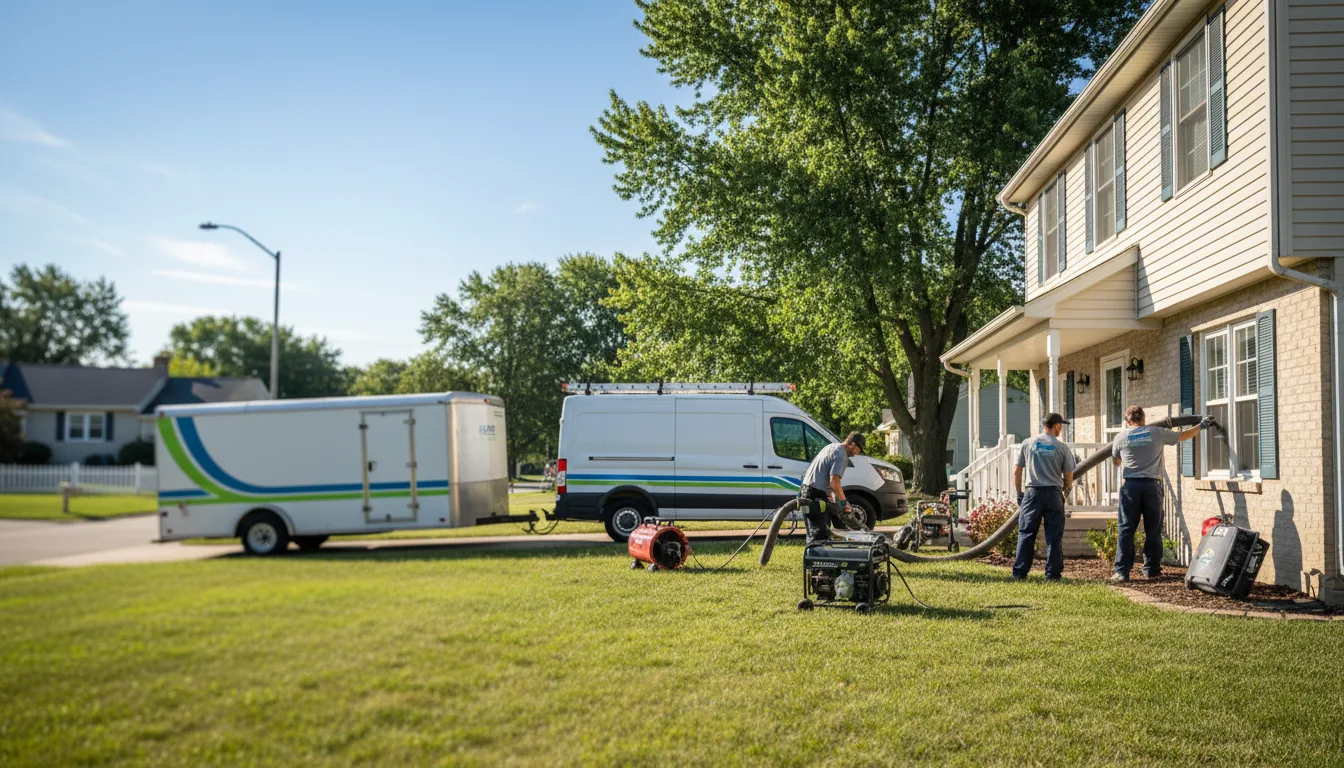 Flooded Basement Restoration And Cleanup With Repair in Mount Cory, OH near me